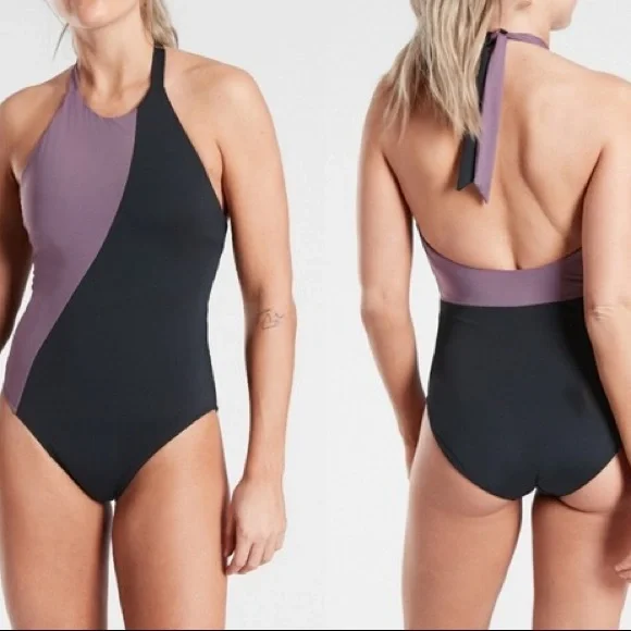 Athleta ASYM Colorblock One Piece Swimsuit - Picture 4 of 4